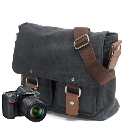 Retro Canvas Camera Inner Bag Wearable Large Capacity Shoulder Bag - Picture 24 of 26
