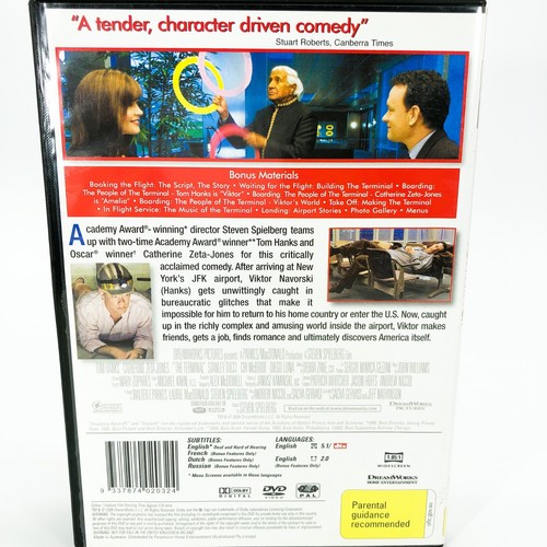 The Terminal Tom Hanks Catherine Zeta Jones Comedy Movie DVD Region 2&4 - Picture 2 of 6