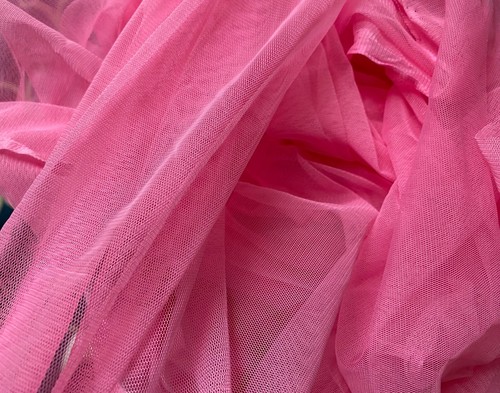 Paquete de 3,5 metros de tela de tul suave rosa afilada tela de malla de costura de vestido - Imagen 5 de 10