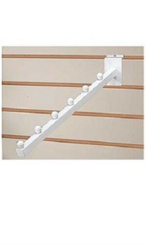24 Slatwall Cascada Faceouts Blanco 6 Bolas Cascada Minorista 1" Tubo Cuadrado - Imagen 2 de 3