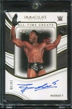 2023 Booker T Auto Panini Immaculate Collection All Time Greats /49 #AT-BKT WWE