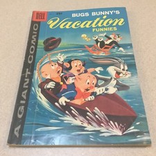 Dell Giant Bugs Bunny's Vacation Funnies #9-1959 gd+ VG-