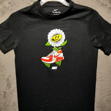 NIKE Shirt Youth Extra Large Slim Black Graphic Shoe Short Sleeve Casual Unisex
