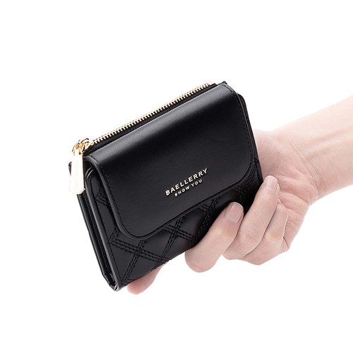 RFID Blocking Women Wallet Leather Credit Card Holder Mini Bifold Purse - Picture 32 of 41