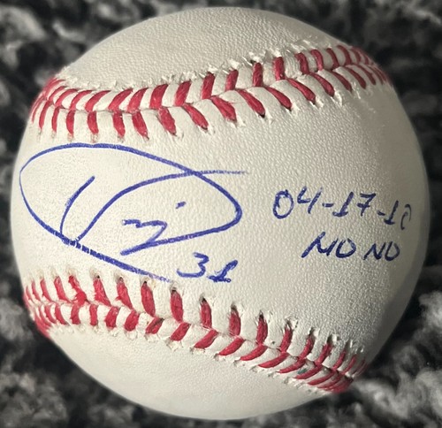 2010 NO HITTER UBALDO JIMENEZ SIGNED OML BASEBALL W/RARE INSC