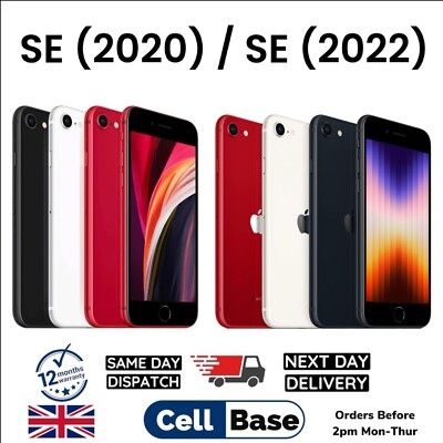 NEW Apple iPhone SE 2020 2nd GEN iPhone SE 2022 3rd GEN Unlocked  re-SEALED BOX UK