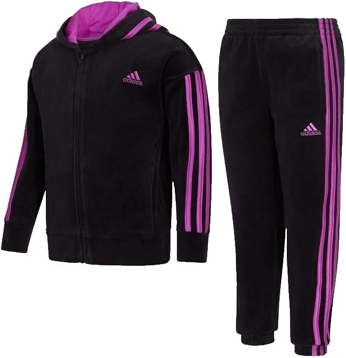 Trajes y conjuntos negro Adidas para niñas