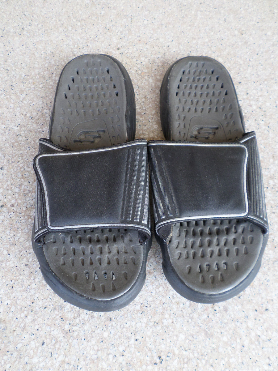 sho SKECHERS Black, Adjustable Slide Sandals. Men's 13 | eBay