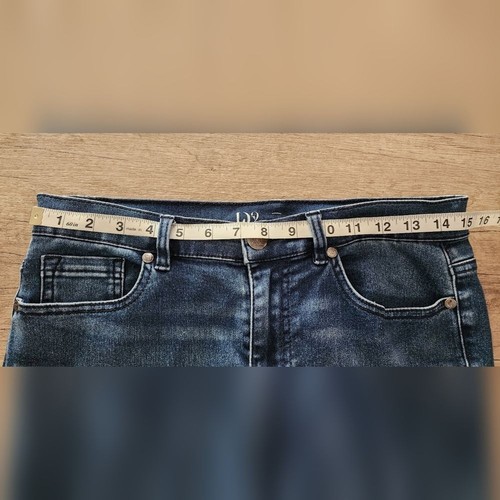 DG2 bestickt und Pailletten blau Denim Skinny Jeans Damengröße 8P - Bild 4 von 6