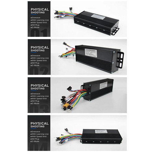 E-bike Controller Kit 36V 48V 52V 40A Sine Wave 3-Mode Controller with Display - Picture 7 of 20