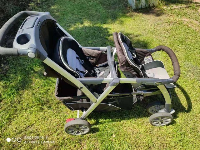 chicco cortina double stroller used