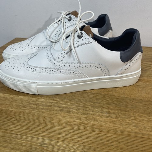 Ted Baker MFK-Dennton Brogue Leder Schuh Sneaker Gr. 7 UK EU 41 weiß sehr guter Zustand - Bild 6 von 18