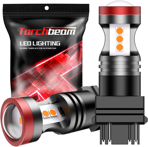 3157 LED Bulbs, Amber Yellow LED Turn Signal Lights Bulbs, 400% Brighter 3156 30 - Picture 11 of 12