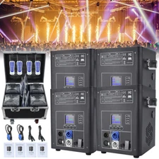 4xCold Spark Machine DMX Stage Firework Effect Wedding DJ Party with Flight Case