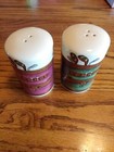 Collectible Porcelain Salt & Pepper Shaker Set. Golf Theme