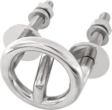 1PCS 316 Stainless Steel 2.5" Boat Transom Mount Water Ski Tow Hook Hitch Ring