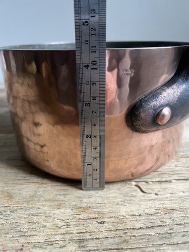 Thick Hammered Copper Pan Made in France – 20cm – 3mm thick - Picture 9 of 10