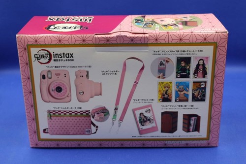 FUJI FILM Instax Mini 11 Demon Slayer Nezuko Cheki Box Instant Camera Used - Picture 5 of 5