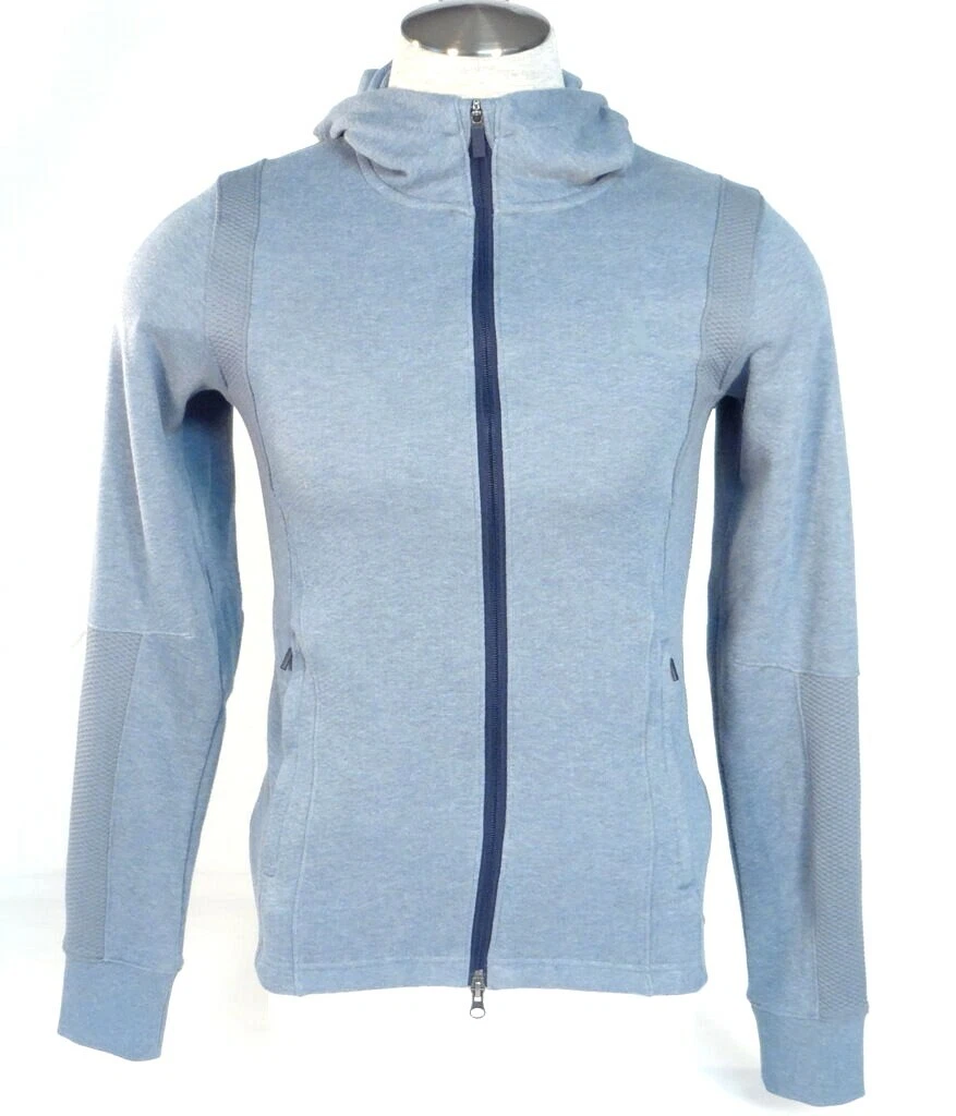 Nike Jordan Modern Fleece Heather Blue Zip Front Hoodie Men's NWT