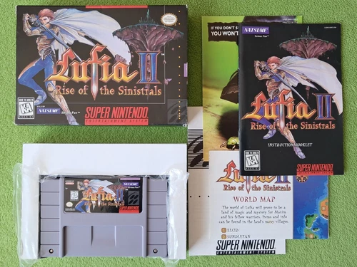 Lufia II (2) Rise of The Sinistrals - Super Nintendo SNES NTSC-USA