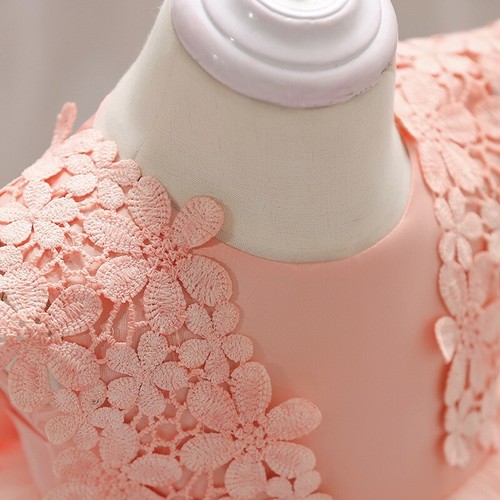 Baby's first birthday dress Lace hook flower Princess dress gauze dress - Picture 5 of 7