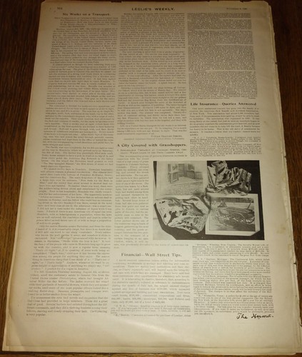 1898 Leslie's Weekly ~ Indian Sentry, The Bloody Indian Outbreak, Pres. McKinley - Picture 11 of 11