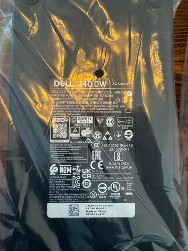 OEM NEW - Dell AC Adapter 240W Alienware Area-51 M17x / M17-R1 / HA240PM190 - Picture 2 of 3