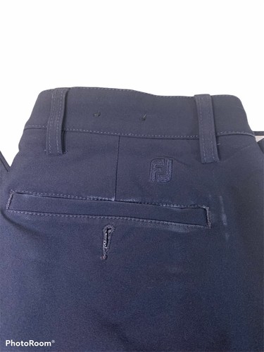 Men's FootJoy FJ Golf Performance Stretch Easy Care Pants Navy Blue Size 32 x 32 - Picture 2 of 4