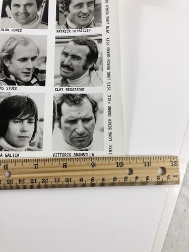 Fotos originales de pilotos de Long Beach 1978 de James Hunt, Niki Lauda raras - Imagen 20 de 22