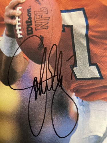 John Elway Firmado Sports Illustrated 13/10/86 Sin Etiqueta Broncos Autógrafo Salón de la fama JSA - Imagen 2 de 8