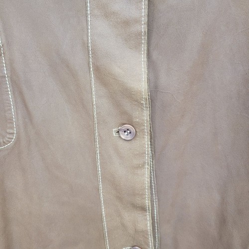 Vintage 70's Leather Jacket Shacket 3XT Lightweight Reversible Western Brown - Picture 11 of 24