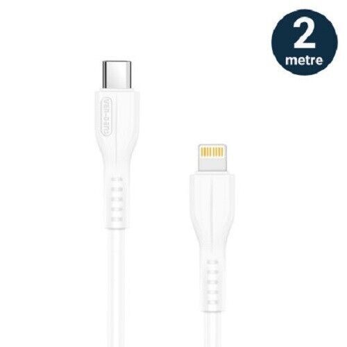 2m Type C to 8Pin Data Sync Fast Charging Cable For iPhone 14/13/12/11/XR/X/8/7 - Picture 2 of 3