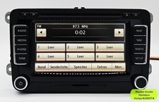 VW RNS 510 Radio original Volkswagen Continental Autoradio mit Code 1T0035680R.