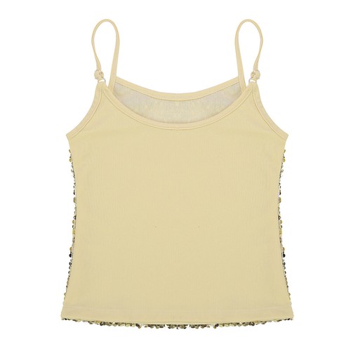 Kids Girl's Metallic Vest Dance Tank Top Ballet Crop Top Camisole Vest Dancewear - Picture 29 of 82