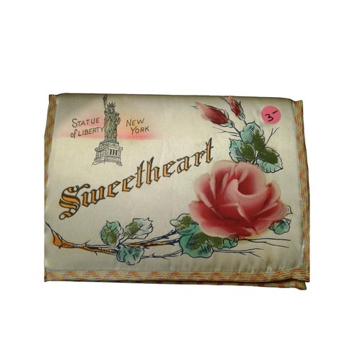 Cartera/soporte vintage satinado Sweetheart con sobre original dirigido a así - Imagen 2 de 6