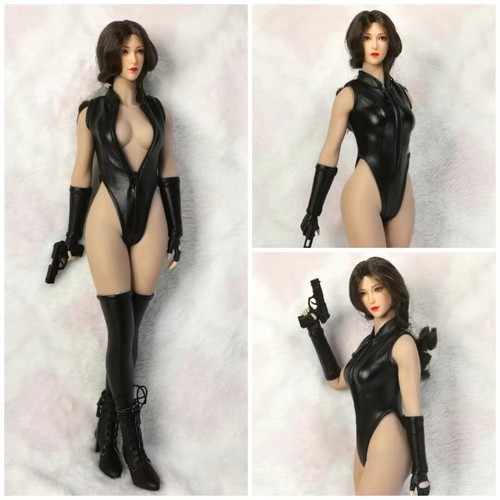 1/6 Scale female Black Jumpsuit +Armlet +Leg sleeves Set For 12'' PH TBL Figure - Picture 2 of 9