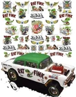 1:64,1:43,1:32,1:24 RAT WATER-SLIDE DECALS FOR HOT WHEELS, SLOT CAR MODEL