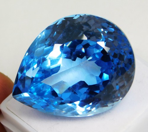 "ANTICO AUTENTICO" 66,80 Ct_Pietra Preziosa Zaffiro Blu Cielo Naturale "Certificata" - Foto 3 di 11