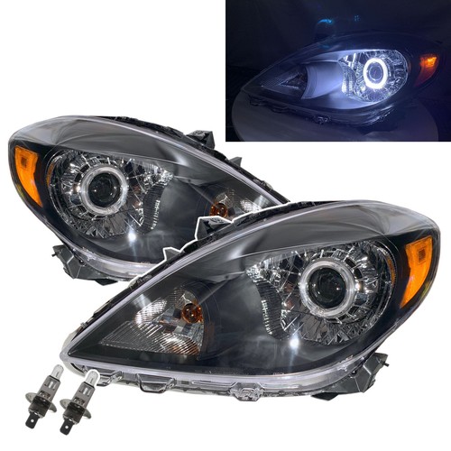 Fits NISSAN VERSA N17 MK1 11-14 Guide LED Angel-Eye Halogen V2 Headlight BK LHD - Bild 1 von 8