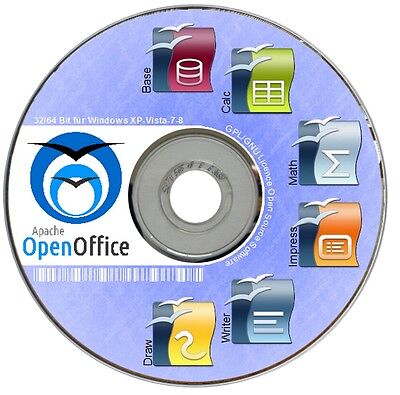 Open Office 4 1 7 Premium Windows Xp Vista 7 8 10 Calculer Bureau Logiciel Neuf Ebay