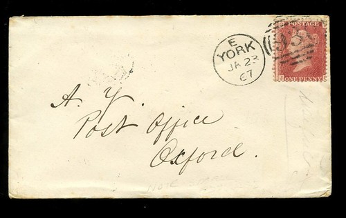 GB QV YORK + YORKSHIRE COVERS + POSTAL HISTORY POSTMARKS DUPLEX + PENNY REDS etc - Picture 2 of 51
