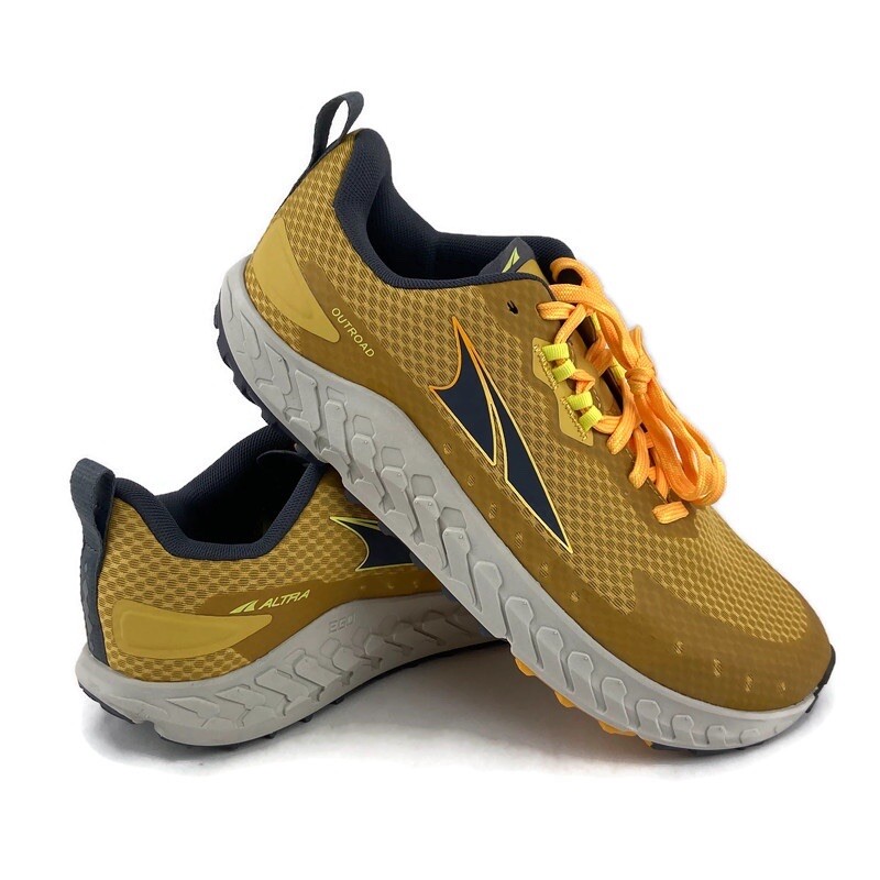 Altra Running Shoes Men's Yellow Outroad Ego Trail Hiking Gold AL0A7R6N270 $140