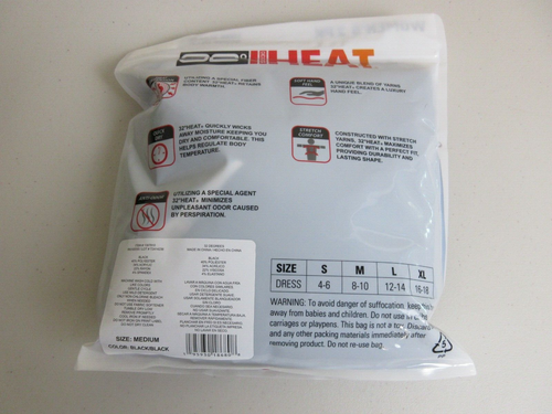 32 Degrees Heat Womens Long Sleeve Scoop Neck 2 Pack Size M - Black (Brand New) - Picture 3 of 4