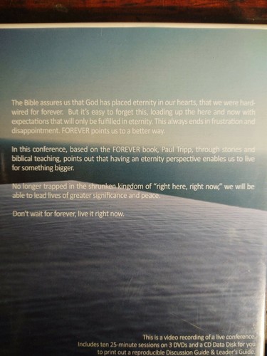 Paul David Tripp Why You Can't Live Without It DVD Live Inspirational 4 Discs Ex - Picture 5 of 5