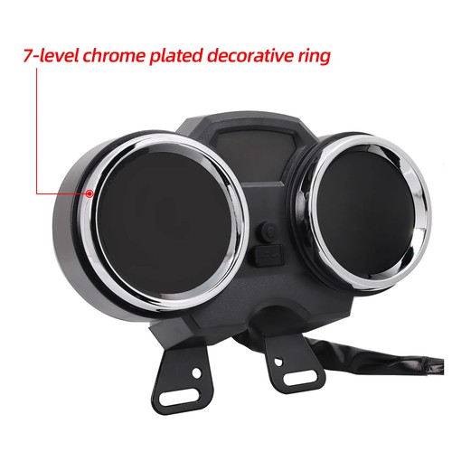 Universal Digital Speedometer For Motorcycle Speed Time RPM Gear Fuel Gauge - Picture 11 of 17