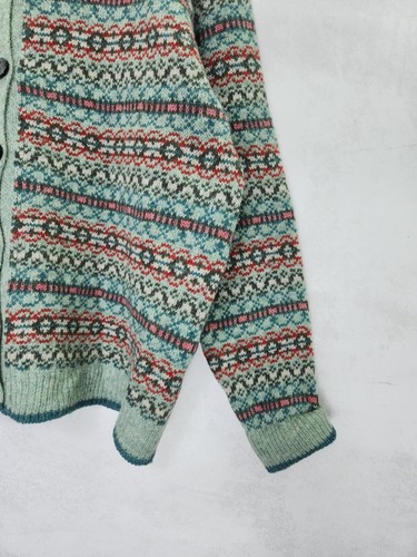 Brora multicolor button ups wool sweater size 18 - Picture 3 of 10