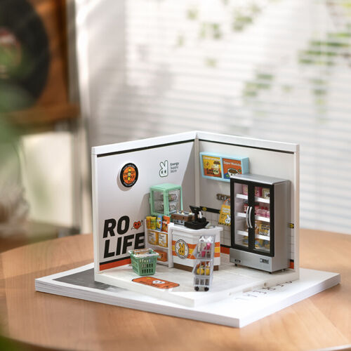 Rolife 1:24 Super Creator Plastic 3D Dollhouse 6-set Decor DIY Adult LED Gifts - Picture 34 of 104