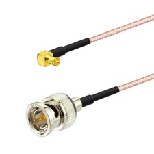 BNC Male to MCX Plug Right Angle 75Ohm RG-179 3G HD SDI Vedio Cable 30cm