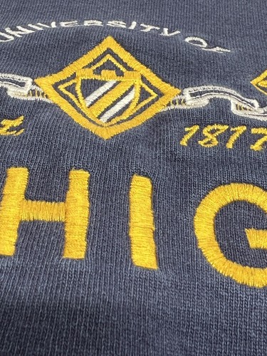 Vintage University of Michigan Wolverines Sweatshirt Sun Faded Crewneck Size L - Picture 5 of 8