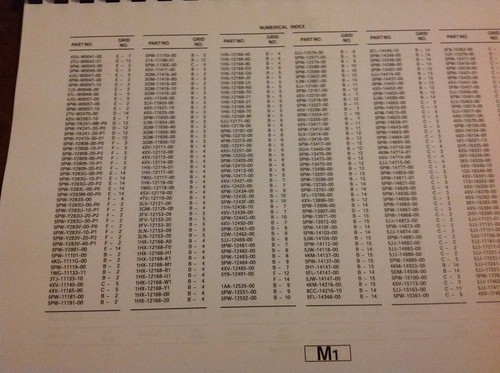 YAMAHA R1 YZF-R1 PARTS LIST MANUAL CATALOGUE 2001 YZF 5PW1 paper bound copy nos - Picture 6 of 11